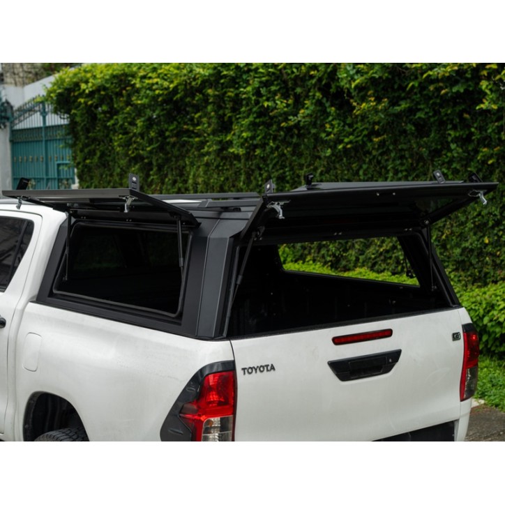 HARDTOP ALUMINIO LINE C/ PUERTAS LATERALES TOYOTA HILUX DCAB 15+