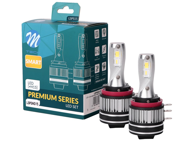 KIT DE 2 AMPOULES LED H15 PREMIUM SMART SERIES NG CANBUS 12V