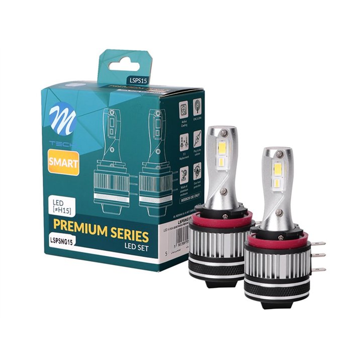 KIT DE 2 AMPOULES LED H15 PREMIUM SMART SERIES NG CANBUS 12V