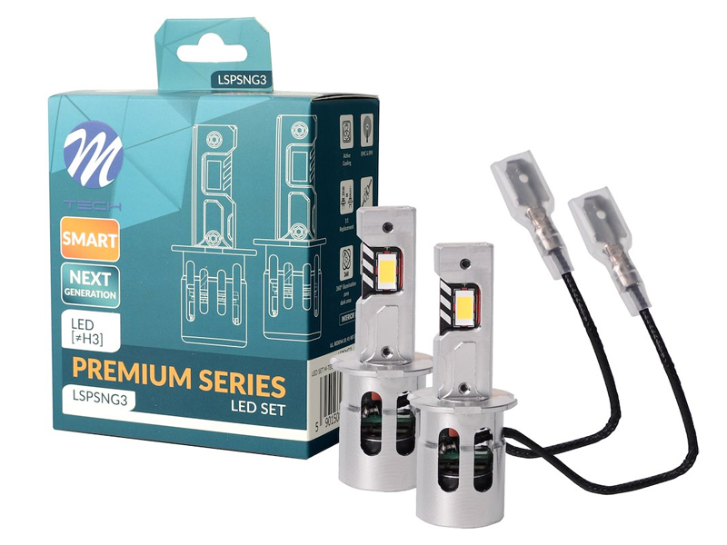 KIT 2 LAMPADAS LED H3 PREMIUM SMART SERIES NG CANBUS 12V