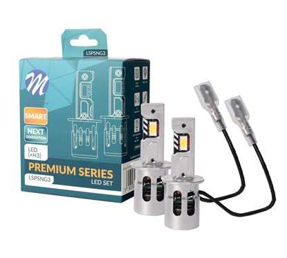 KIT DE 2 AMPOULES LED H3 PREMIUM SMART SERIES NG CANBUS 12V