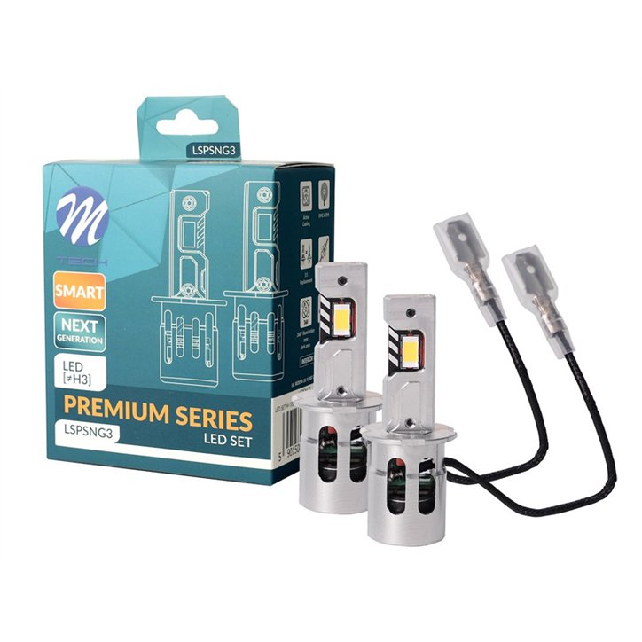 KIT 2 BOMBILLAS LED H3 PREMIUM SMART SERIES NG CANBUS 12V