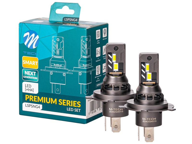 KIT 2 LAMPADAS LED H4 PREMIUM SMART SERIES NG CANBUS 12V