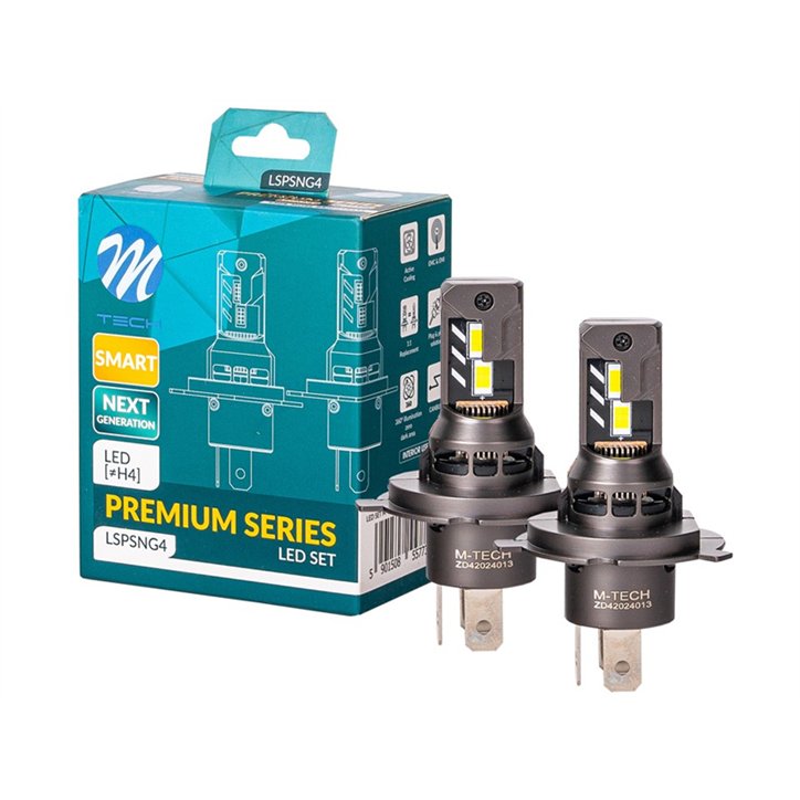 KIT DE 2 AMPOULES LED H4 PREMIUM SMART SERIES NG CANBUS 12V
