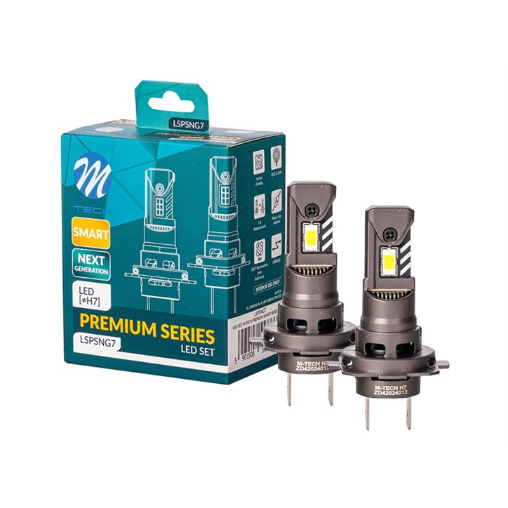 KIT 2 BOMBILLAS LED H7 PREMIUM SMART SERIES NG CANBUS 12V