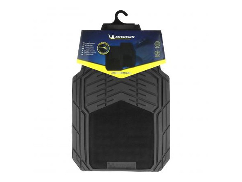 Kit 2 Tapetes de Borracha PVC e Alcatifa MICHELIN
