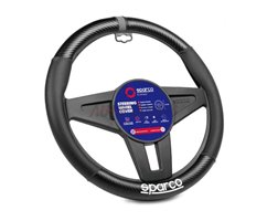 [27.SPC131GR] HOUSSE DE VOLANT SPC CARBON BLACK