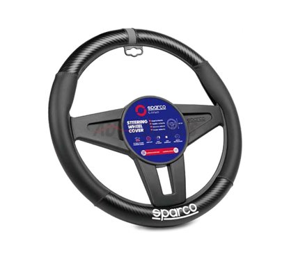 [27.SPC131GR] HOUSSE DE VOLANT SPC CARBON BLACK