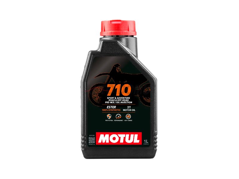 MOTUL 710 2T 100% Synthetic Motorcycle Oil Mixture 1 Liter