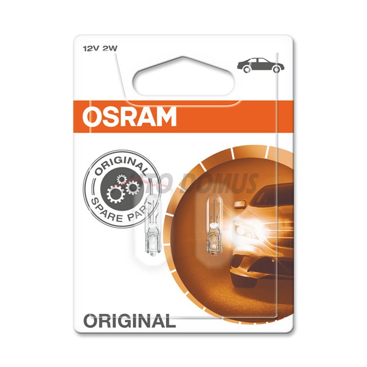 [06.2722-02B] Kit 2 Lamps W2x4.6d 12V/2W OSRAM Original Line®
