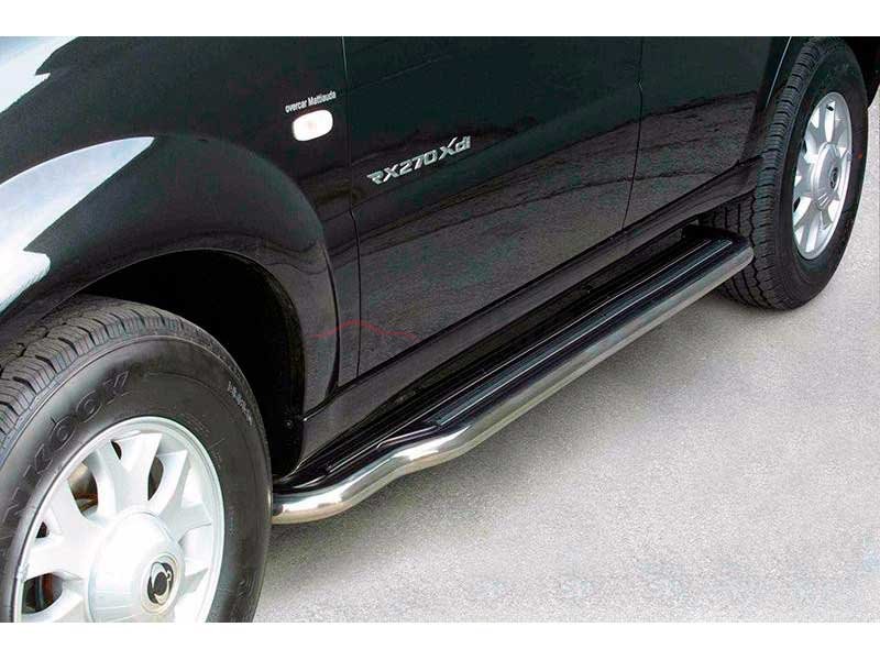 Marche Pieds Ssangyong Rexton 04-06 Inoxydable Avec Plateforme Marche Pieds Ssangyong Rexton 04-06 Inoxydable Avec Plateforme
