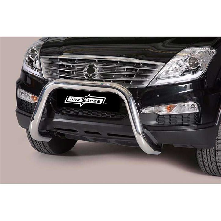 Big Bar U Ssangyong Rexton W 2013+ Inoxydable 76MM Avec EC
