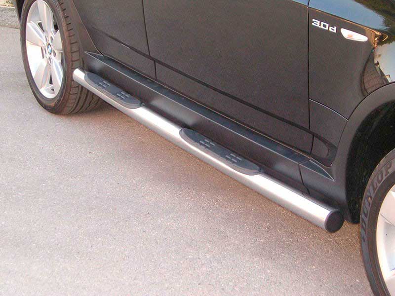 Side Steps BMW X3 03-05 Stainless Steel Tube 76MM