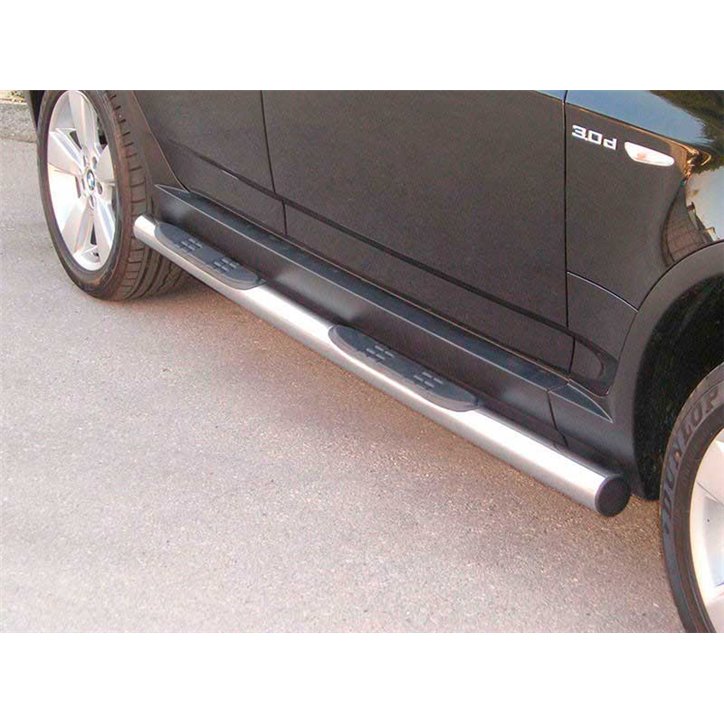 Side Steps BMW X3 03-05 Stainless Steel Tube 76MM