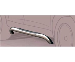 Curved Side Steps Mitsubishi Pajero 2.5/3.2 TDI 3D 00-02 Stainless Steel Tube 76MM