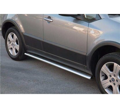 Side Protections Fiat Sedici Stainless Steel Oval
