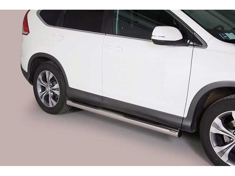 Estribos Honda CR-V 12-15 Inox Tubo 76MM Estribos Honda CR-V 12-15 Inox Tubo 76MM