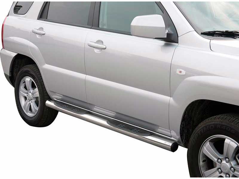 Side Steps KIA Sportage 08-10 Stainless Steel Tube 76MM Side Steps KIA Sportage 08-10 Stainless Steel Tube 76MM