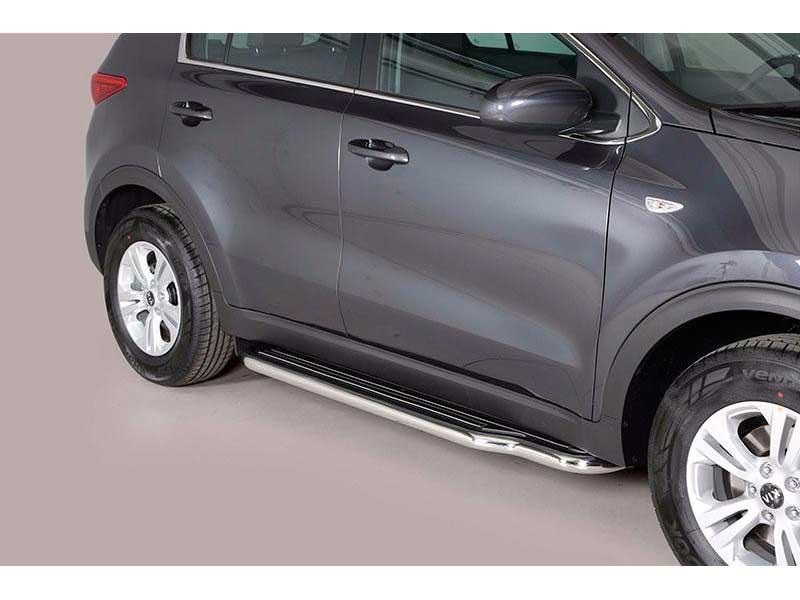 Estriberas KIA Sportage 2016+ Inox C/ Plataforma Estriberas KIA Sportage 2016+ Inox C/ Plataforma
