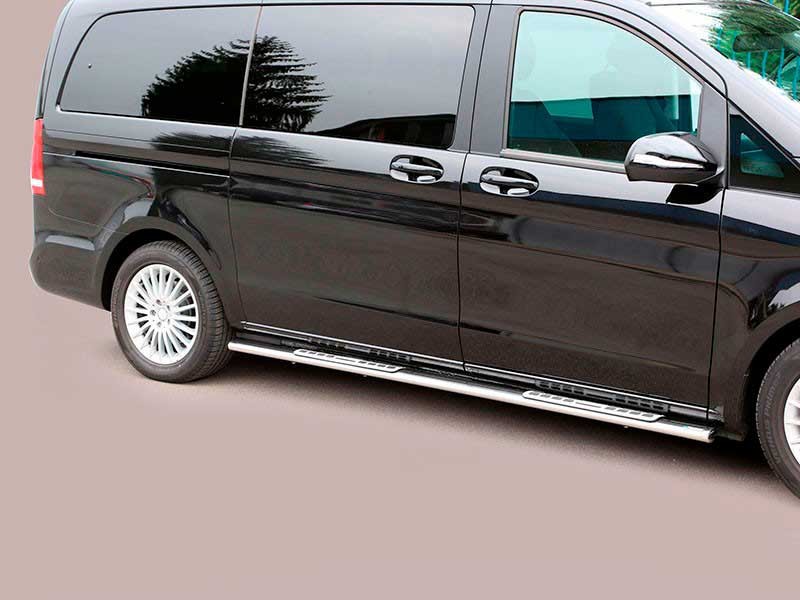 Estribos Mercedes-Benz V-Class 2014+ Inox DSP Estribos Mercedes-Benz V-Class 2014+ Inox DSP