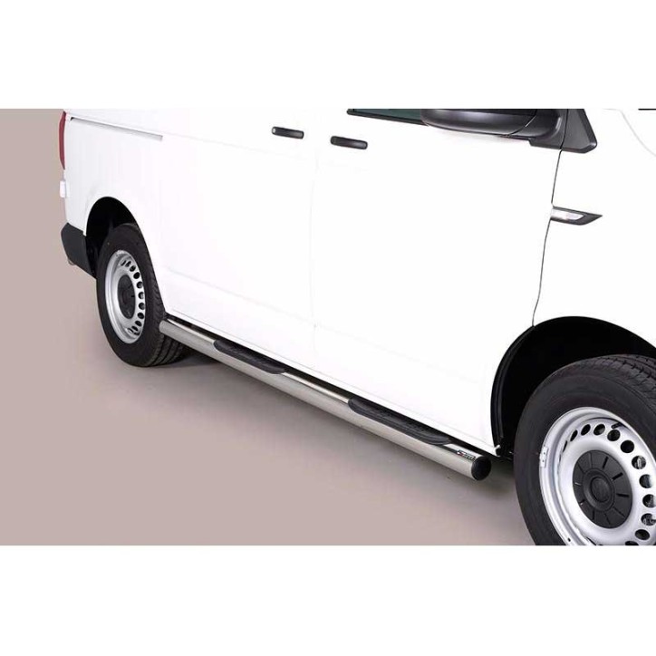 Side Steps VW T6 2015+ SWB Stainless Steel Tube 76MM