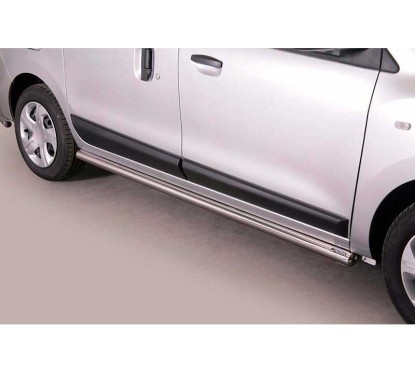 Side Protections Dacia Dokker 2012+ Stainless Steel Tube 63MM