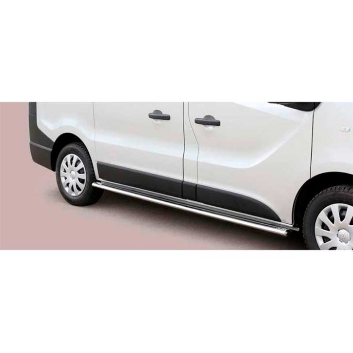 Side Protections Opel Vivaro SWB 2014+ Stainless Steel Oval