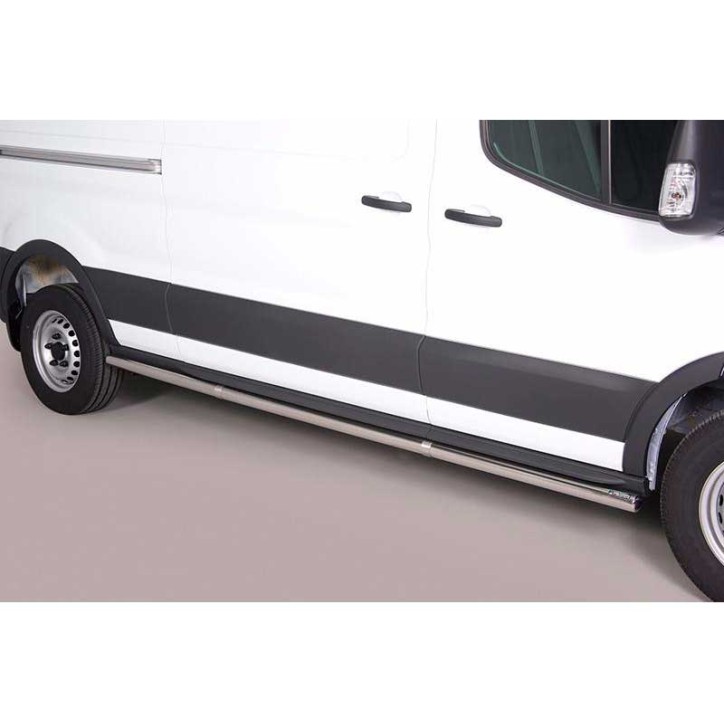 Side Protections Ford Transit 2014+ Stainless Steel Tube 63MM