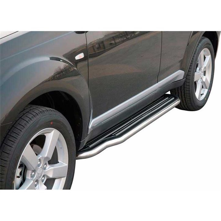 Estriberas Mitsubishi Outlander 07-09 Inox C/ Plataforma