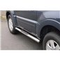 Estribos Mitsubishi Pajero 2007+ 3P Inox Tubo 76MM Estribos Mitsubishi Pajero 2007+ 3P Inox Tubo 76MM