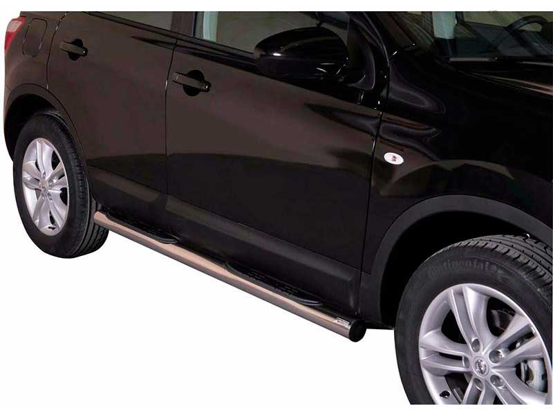 Estriberas Nissan Qashqai 10-13 Inox Tubo 76MM Estriberas Nissan Qashqai 10-13 Inox Tubo 76MM