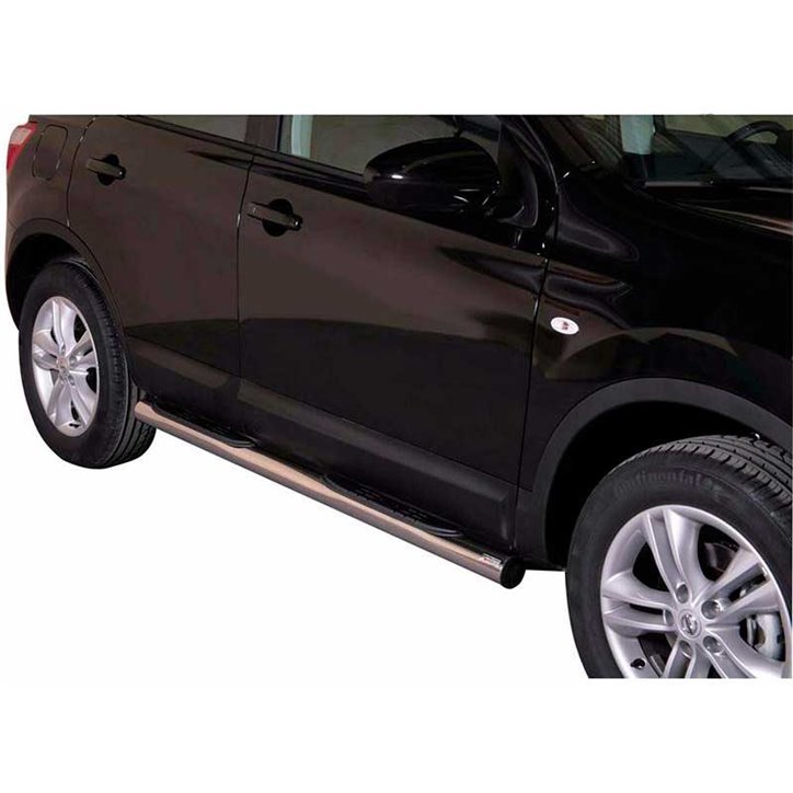 Estriberas Nissan Qashqai 10-13 Inox Tubo 76MM