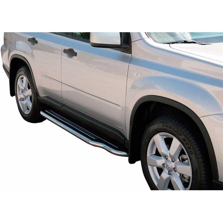 Estriberas Nissan X-Trail 07-10 Inox C/ Plataforma