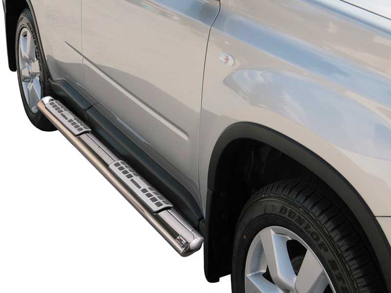 Estriberas Nissan X-Trail 07-10 Inox DSP Estriberas Nissan X-Trail 07-10 Inox DSP