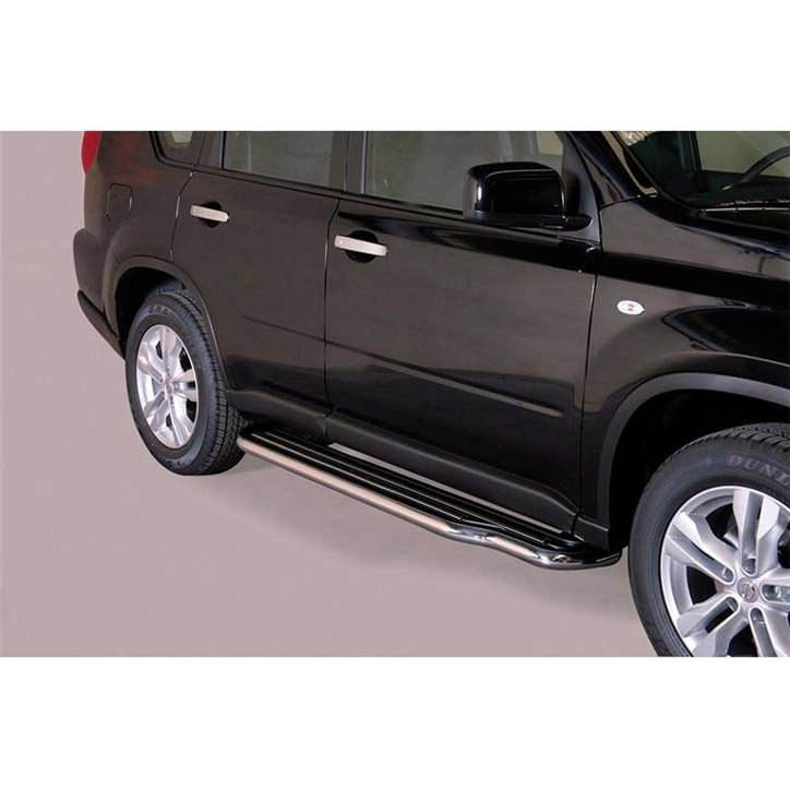 Estriberas Nissan X-Trail 11-14 Inox C/ Plataforma