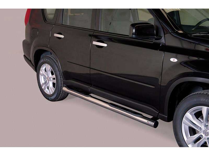 Estriberas Nissan X-Trail 11-14 Inox Tubo 76MM Estriberas Nissan X-Trail 11-14 Inox Tubo 76MM