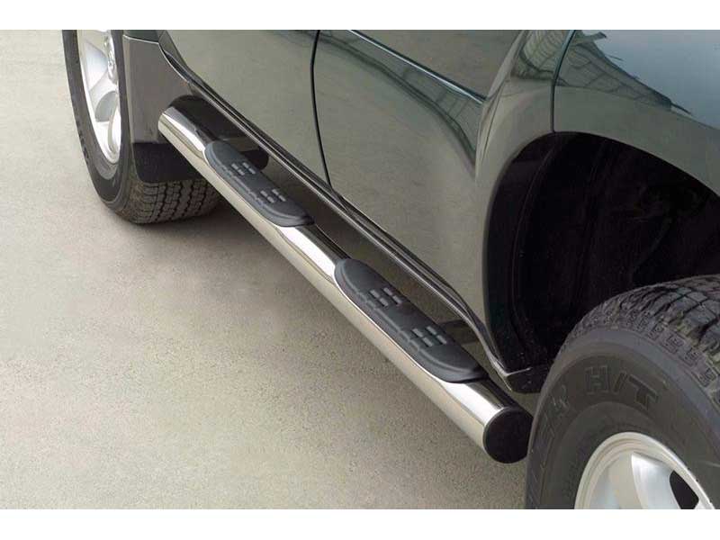 Estriberas Toyota Land Cruiser KDJ 120 Inox Tubo 76MM Estriberas Toyota Land Cruiser KDJ 120 Inox Tubo 76MM