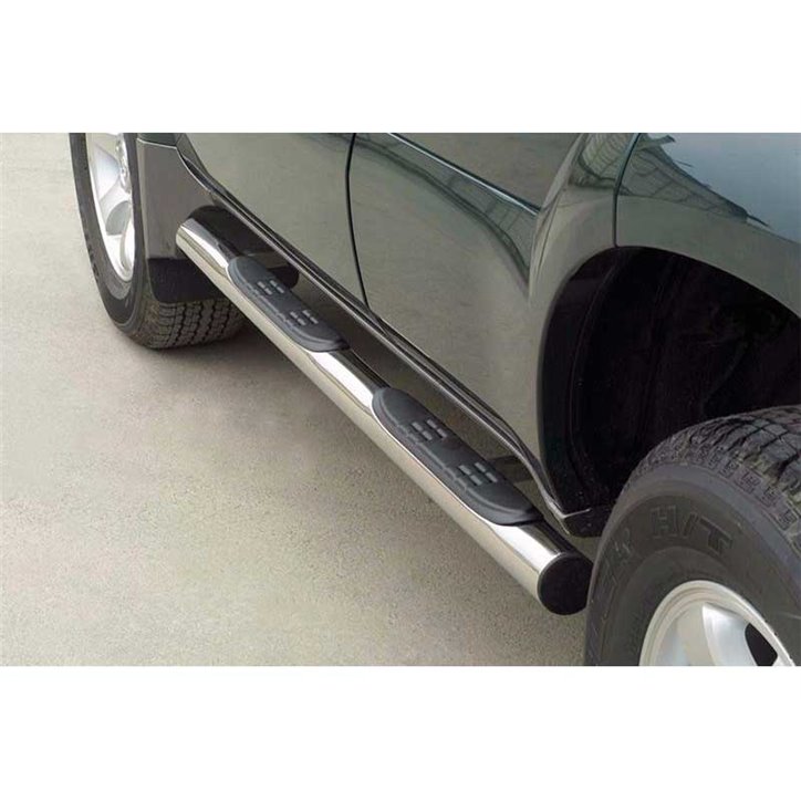 Estriberas Toyota Land Cruiser KDJ 120 Inox Tubo 76MM