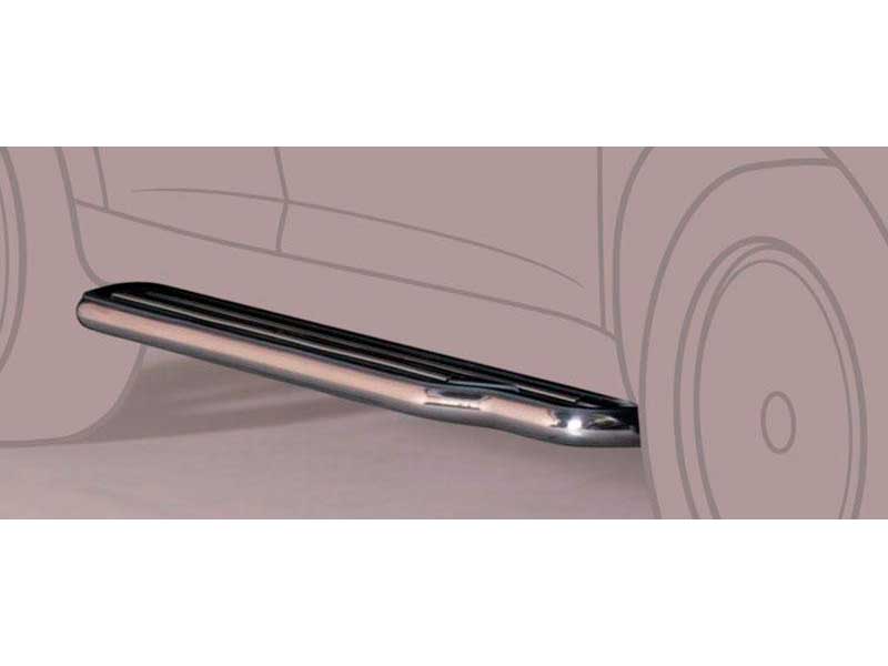 Estriberas Toyota Land Cruiser KDJ 125 Inox C/ Plataforma Estriberas Toyota Land Cruiser KDJ 125 Inox C/ Plataforma
